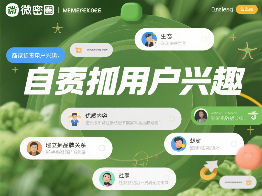 在微密圈的生态中，商家须抓住用户兴趣，通